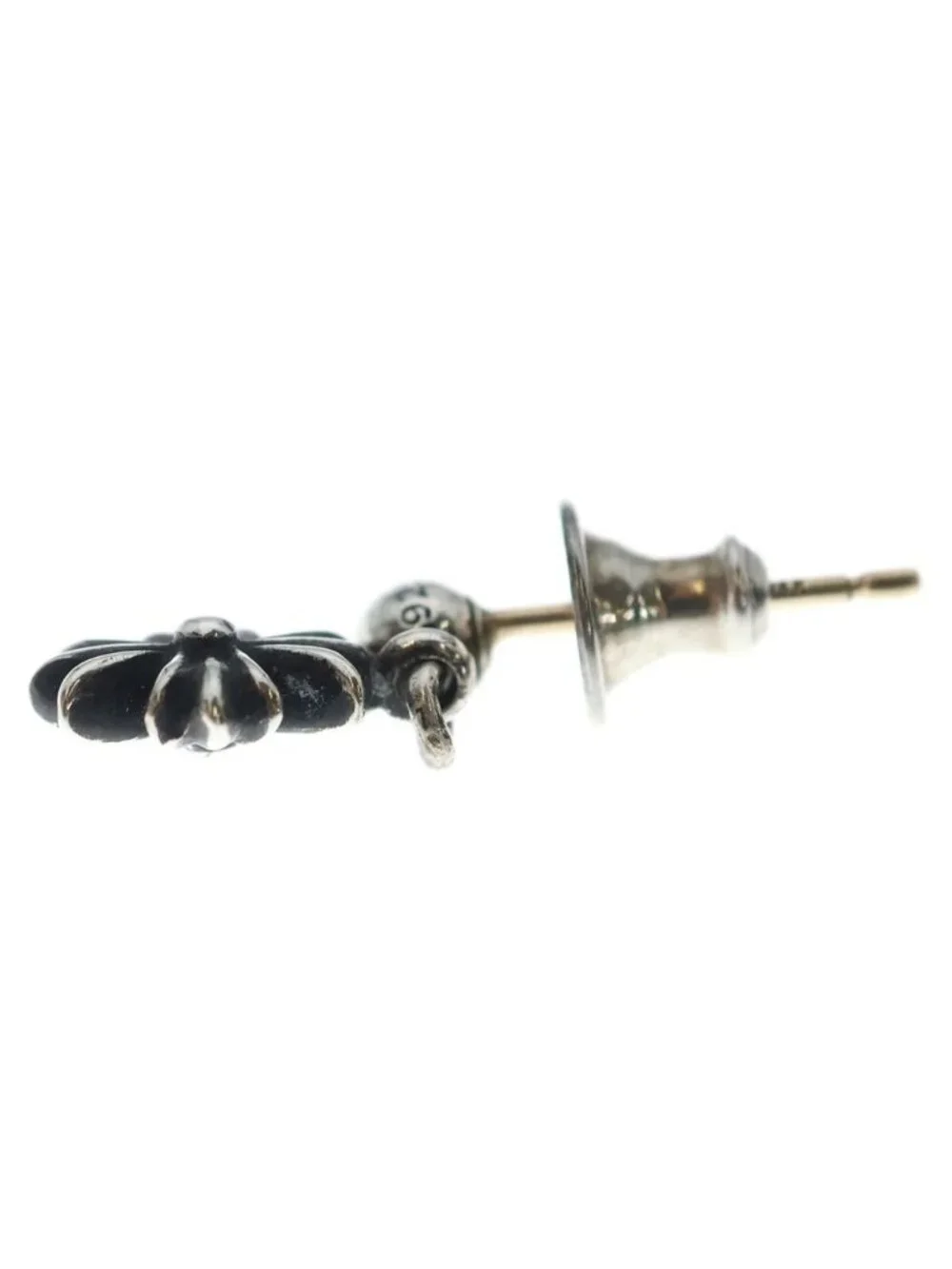 Chrome Hearts Tny CH Pls Tiny CH Plus Drop Earrings Silver